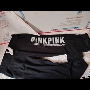 Victoria's Secret PINK Black/White Joggers